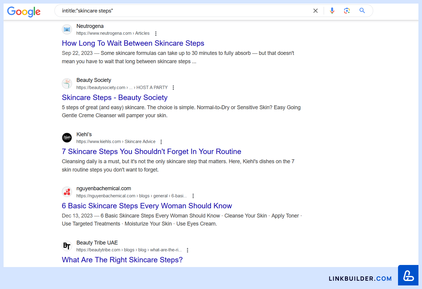 Google search operators: "intitle"